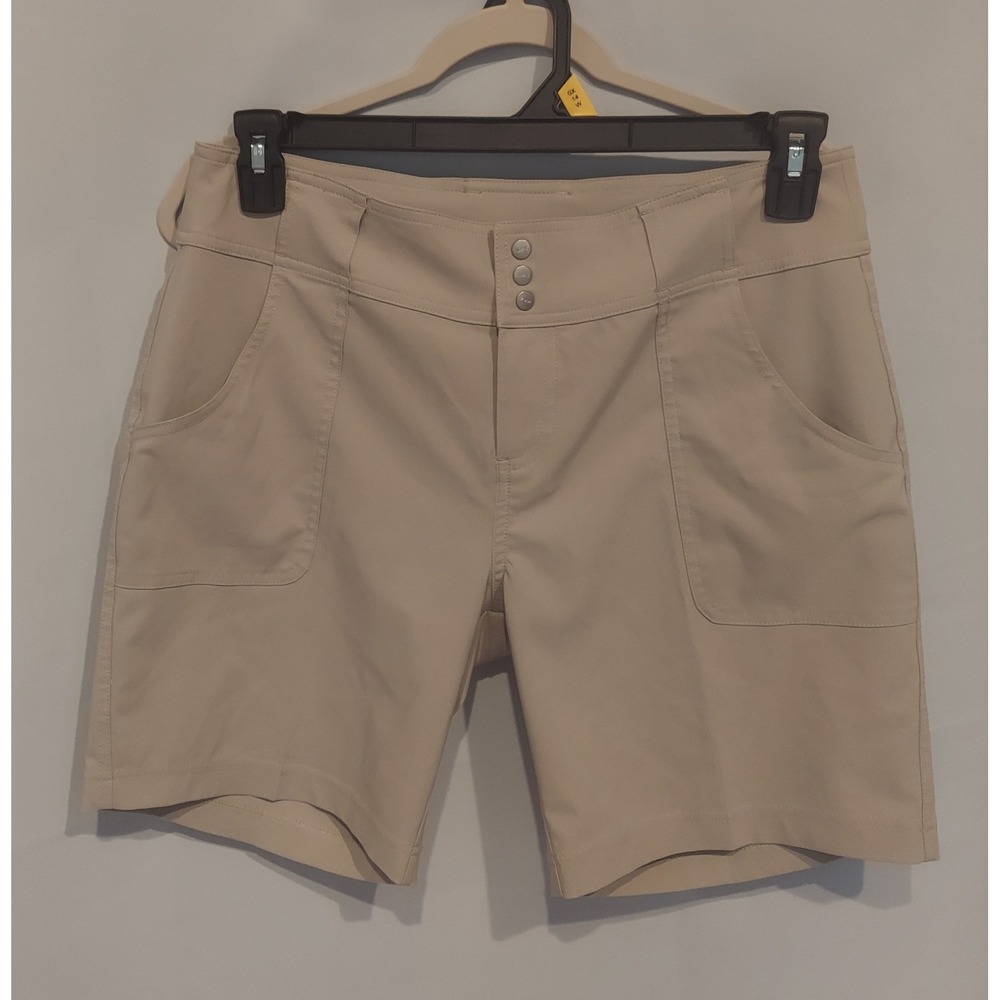 Jofit Womens Tan Everyday Active Stretch UPF50+ Golf Casual Shorts 7.5" Size 6